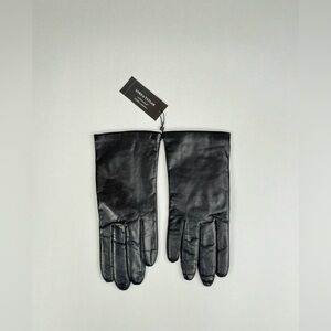 Women’s Black Leather Lord & Taylor Gloves